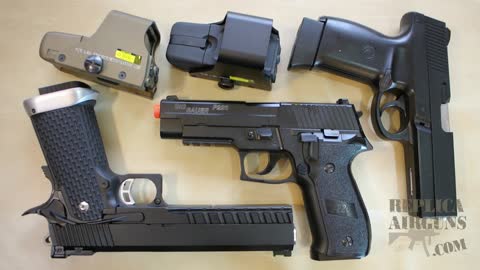 KJWORKS KP-06 - KWC SW40F - Cybergun Sig Sauer P226 - EOTech 551 Update Video