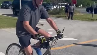 How Joe Biden Crashed his Bike