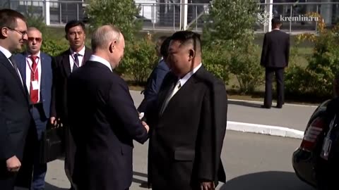 Putin, Kim shake hands at Russian spaceport: Kremlin video