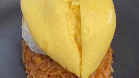 How to make Cheese Cheese Cheese Omelette Rice