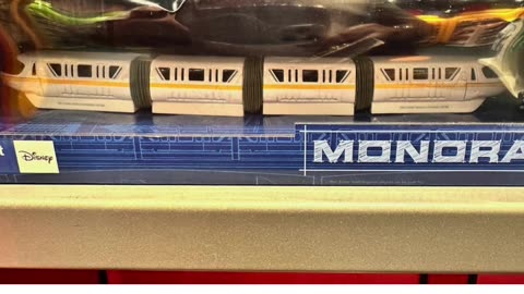 Disney Parks Yellow Stripe Monorail Diecast Model #shorts