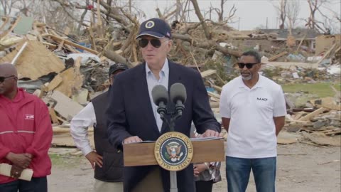Biden visits Rolling Fork after deadly tornado