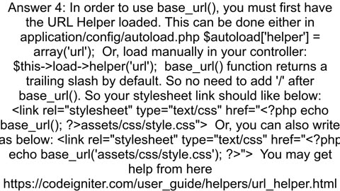 css is not loading in codeigniter 4