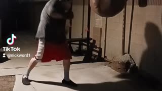 100 Pound Wrecking Ball Part 11. More Boxing Work!