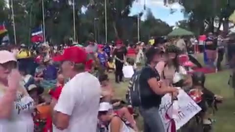 Rally on the Lawns at the Australian Parliment House, ACT - Sat. 12.02.22