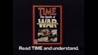 Time Magazine - The Spoils Of War - 1980's TV Commercial