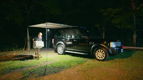 Camping in a single car camp