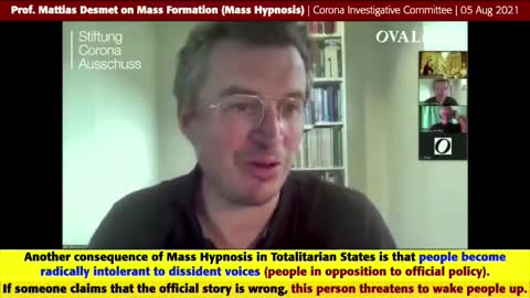 REVEALED !! PEOPLE UNDER MASS HYPNOSIS ARE RADICALLY INTOLERANT TO THE OPPOSING POINT OF VIEW !!