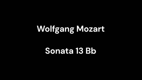 Sonata 13 Bb