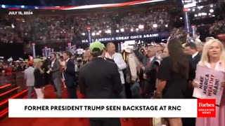 BREAKING NEWS: Trump Arrives Backstage At RNC, First Public Appearance Since Assassination Attempt