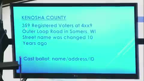 "Here's an address that hasn't existed for 10 years." 359 "voters" are still registered there