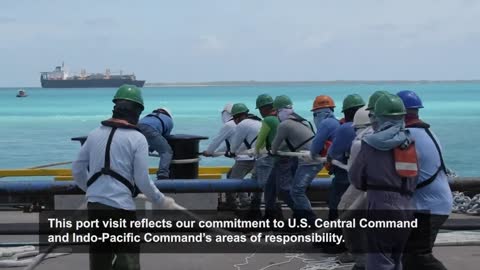 USS West Virginia visits Diego Garcia