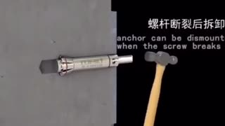 Installation principle of expansion screw