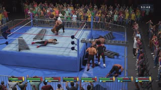 MATCH 63 THE BLOODLINE VS ULTIMATE MANIACS & ROAD WARRIORS WITH COMMENTARY