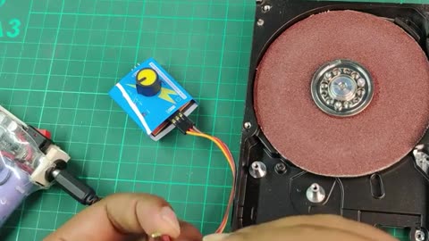Convert a hard disc to sander