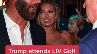 Trump attends LIV Golf party in NYC