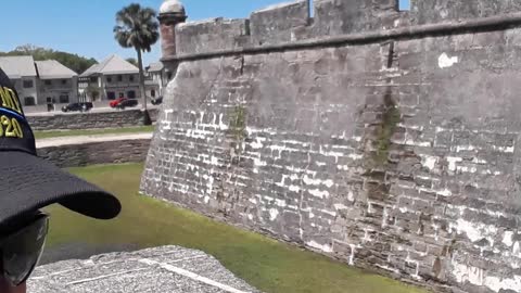 Castillo De San Marcos fort in St.Augustine, Florida April 8th, 2022