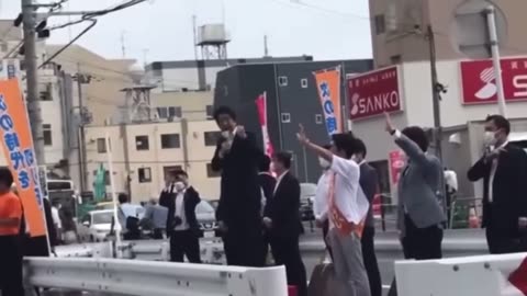 Clearest vid yet of former Prime Minister of Japan Shinzo Abe being assassinated