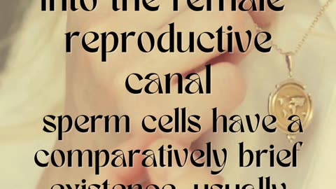 Sperm cells remains for 3 days in female reproductive canal💨🕳 | Female reproductive system