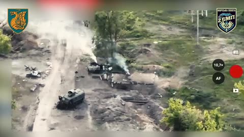 Ukrainian Artillery Engaging Russians in Vovchansk