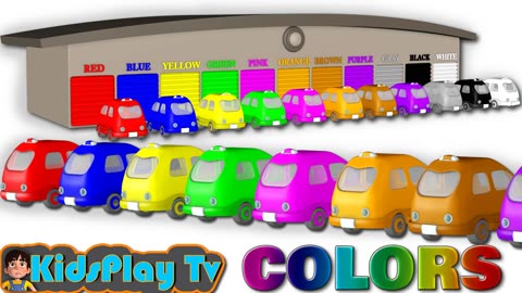 Learn Colors With Cars - 3D Home - Cartoons For Children Toddlers And Kids - Kids Play Tv