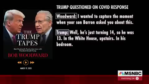 Trump Tells Woodward In 2020 He 'Wanted To Always Play It Down' On Covid