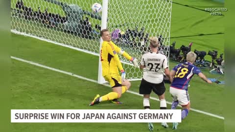 Japan gets 2 late goals to beat Germany 2-1 at World Cup