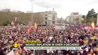 Protests in Spain: Spanish PM Pedro Sanchez under pressure to cut taxes | World English News | WION