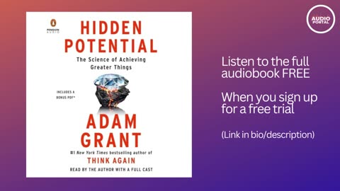 Hidden Potential The Science of Achieving Greater Things Audiobook Summary Adam Grant
