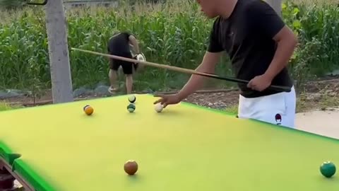 Hilarious billiards video