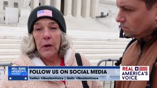 Chris Carter interviews Ashli Babbitt's Mom just moments before arrest outside the U.S. Capitol