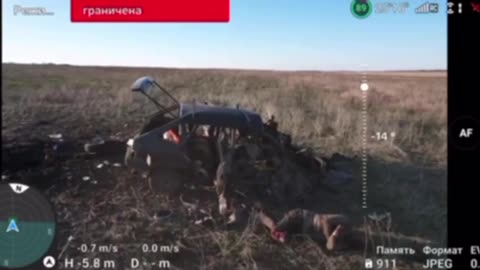 Ukrainian Drone Checking on Russians Who Hit a Mine
