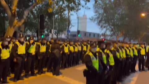 Heavy police presence reported in Shanghai as protests continue across China