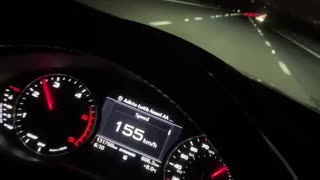 Autobahn Ride Audi A4 top speed.