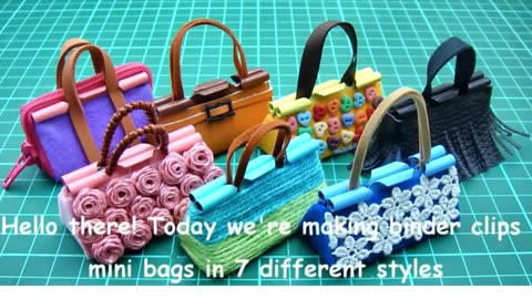 7 Easy DIY Miniature Binder Clip Barbie Mini Bags