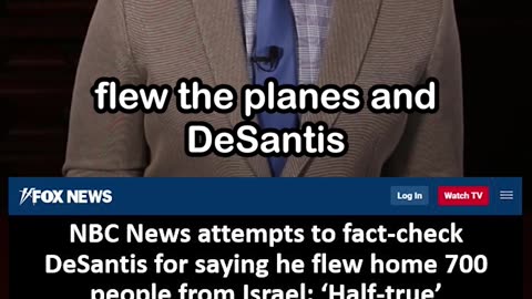 NBC's Laughable Fact Check: DeSantis Did Not Personally Pilot the Planes