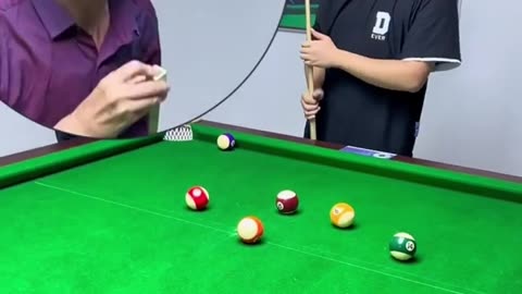 Funny video #2 funny pool trick shot