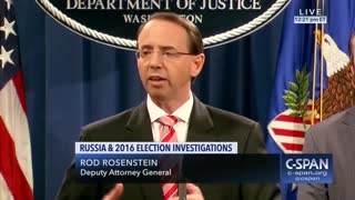 Rosenstein says timing has nothing to do with Trump Putin meeting