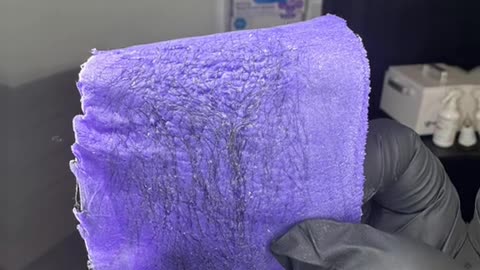 Underarm Wax Strip Reveal with Sexy Smooth Hypnotic Purple Seduction Hard Wax by @thatsthelookbeauty