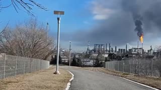 Whiting, Indiana - Power outage at the BP refinery