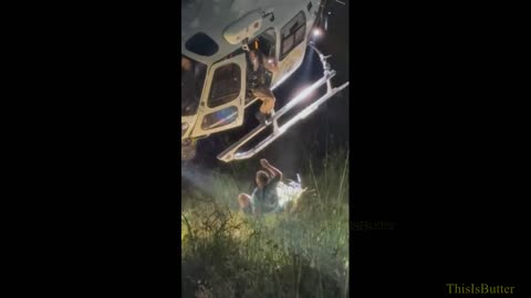Cellphone Video Shows CHP Helicopter Rescues Injured Hiker By Doing A Risky Maneuver