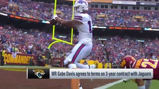 Gabe Davis agrees to terms on three-year contract with Jaguars | Jacksonville Jaguars