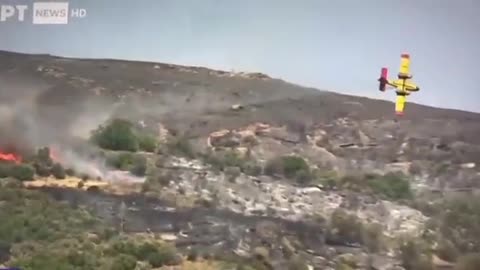 Incredible Footage of a Fire Fighter Plane Crash in Greece