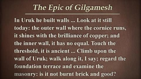 Epic of Gilgamesh: Western Literature? a lecture by John Bowers