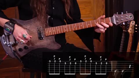 "One-Minute Riffs" Guitar Lessons You Can Learn in 1 Minute with TABS by Justin Johnson