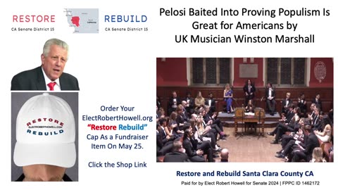 Pelosi Baited Into Proving Populism Is Great for Americans by UK Musician Winston Marshall