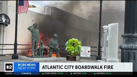Fire breaks out underneath Atlantic City Boardwalk