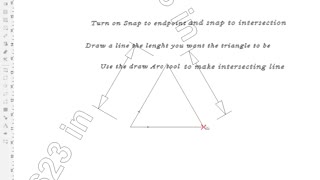 Equal length triangle Enroute cad