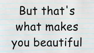 One Direction - What Makes You Beautiful Lyrics