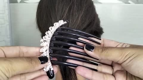 2 Easy Hairstyles with Side Comb Hair Clip || Beautiful HairStyling Accessories || HairStyle Matters